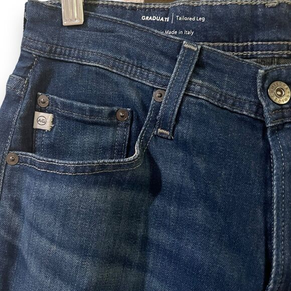 NWT AG Adriano Goldschmied Jeans Mens 29X34 The Graduate Tailor Leg Blue $235 - Picture 4 of 9